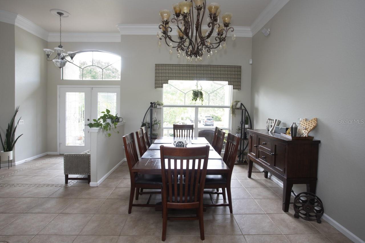 Dining Room and Foyer view