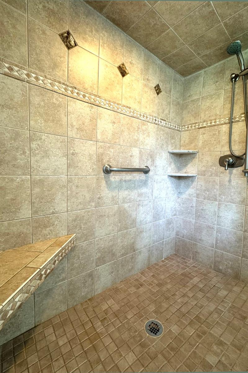 All tiled Ensuite shower bathroom