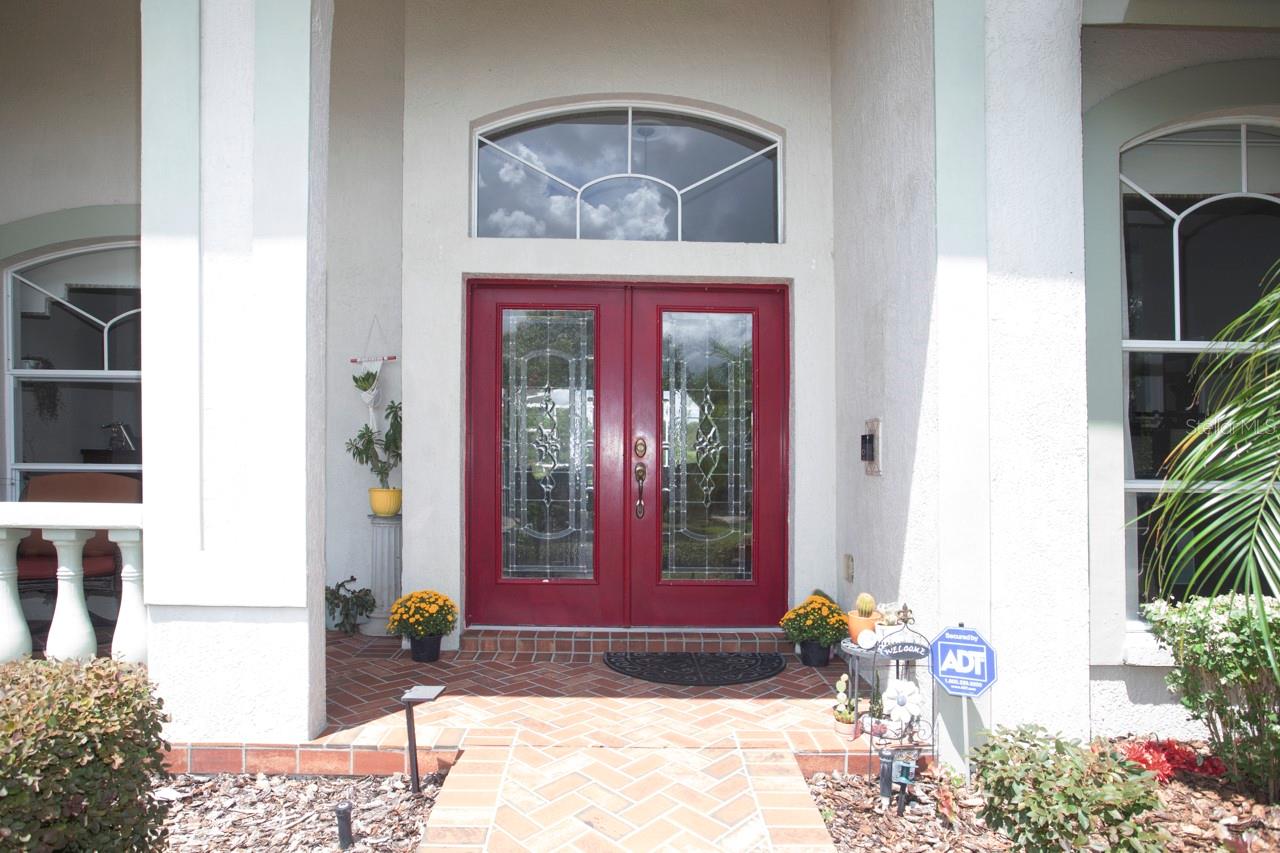 Front double entry doors