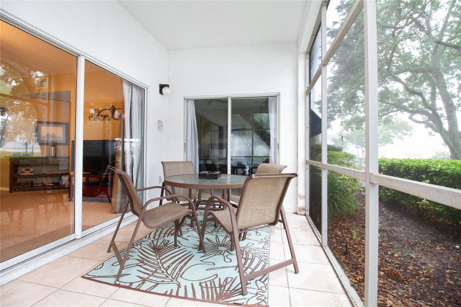 Large screen enclosed porch.