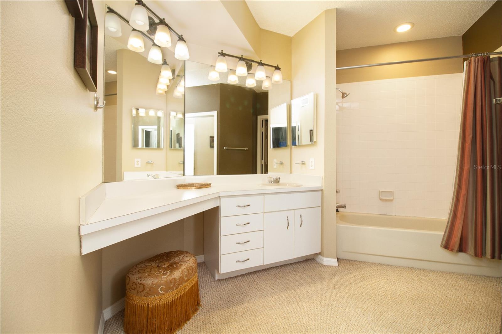 Master bathroom, large vanity.