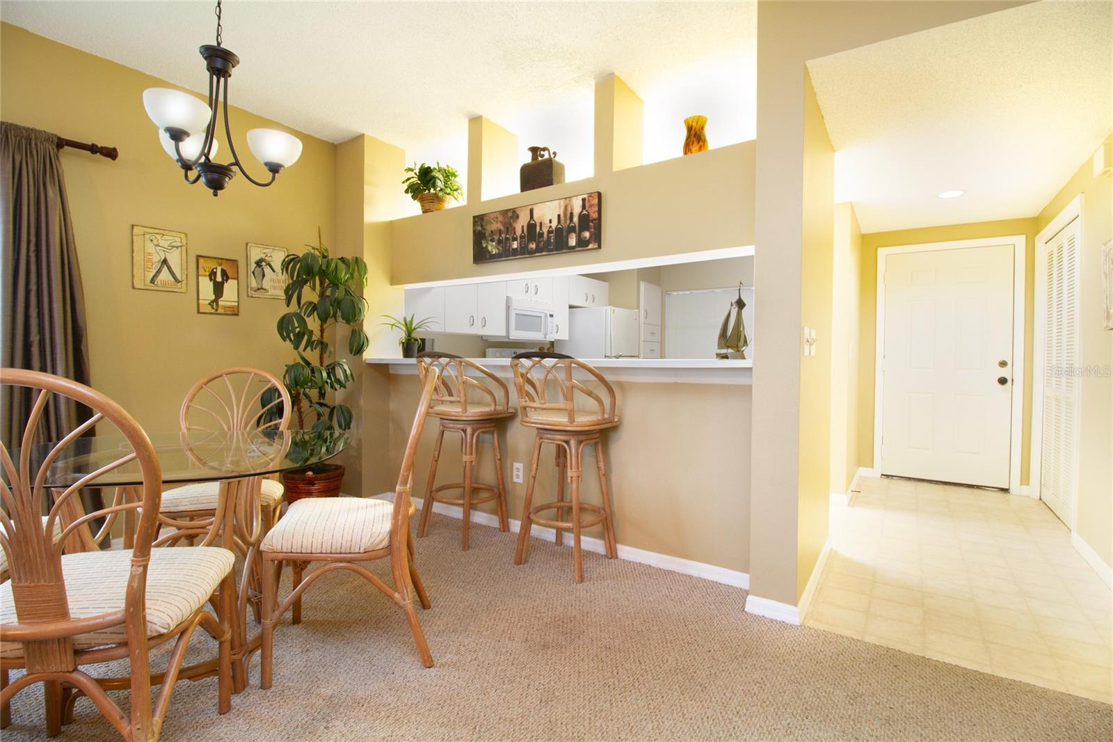 Dining room and seating at the bar.