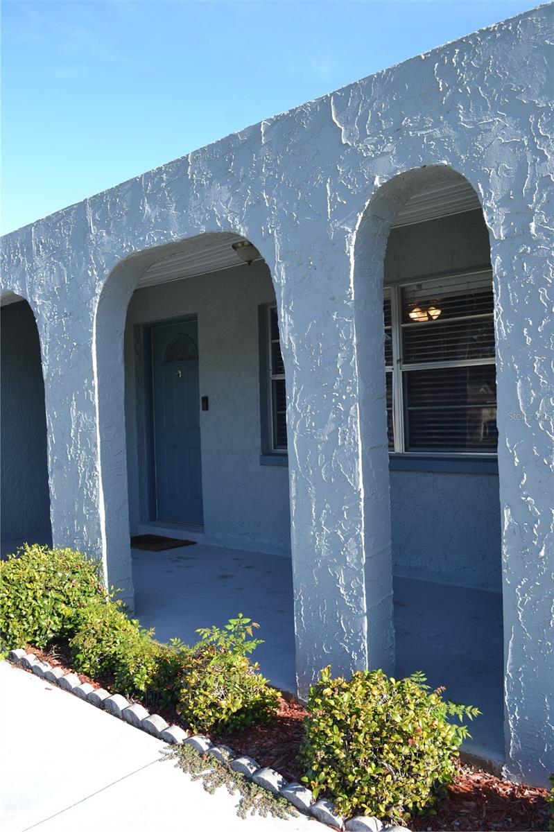 Covered front patio