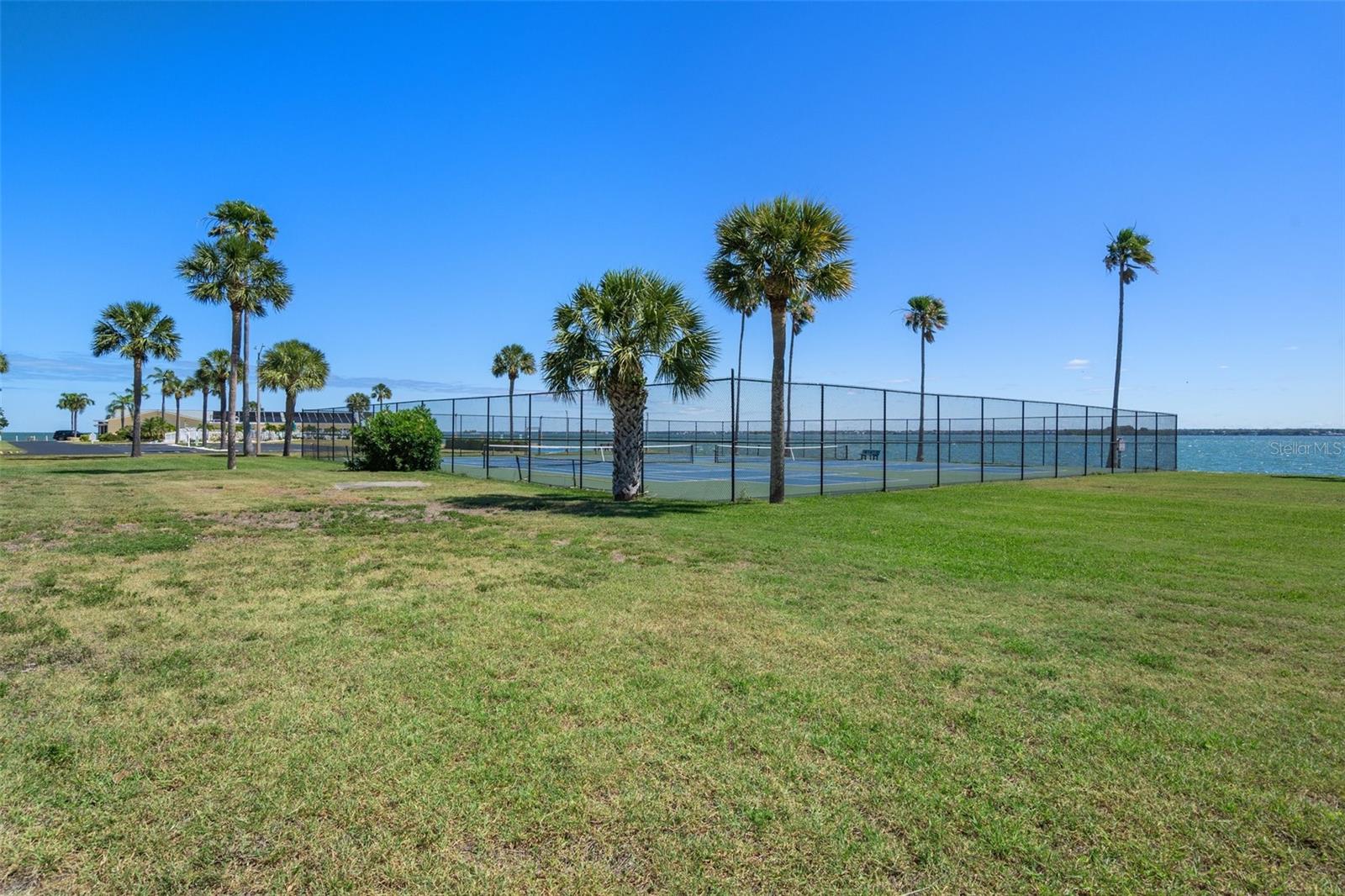 Community tennis courts