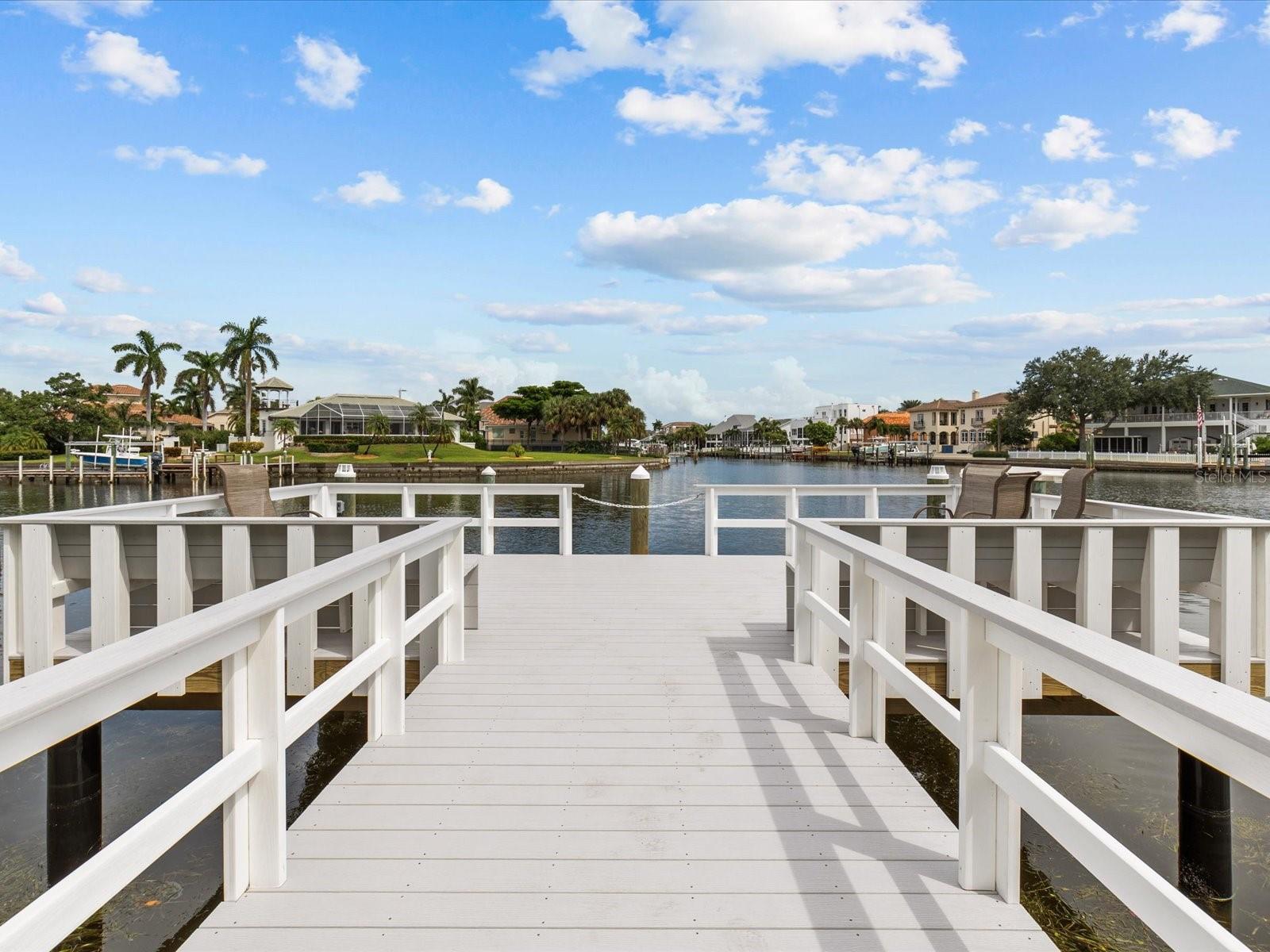 A stationary dock. Great place for a relaxing near the water side.