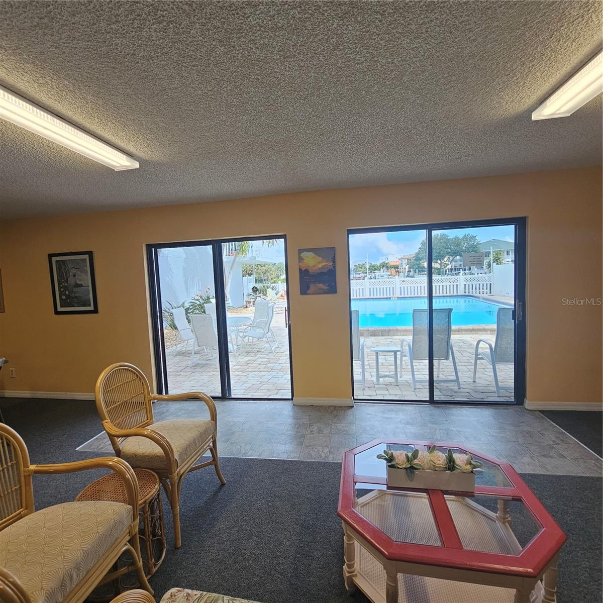 Clubhouse looking out toward the pool!