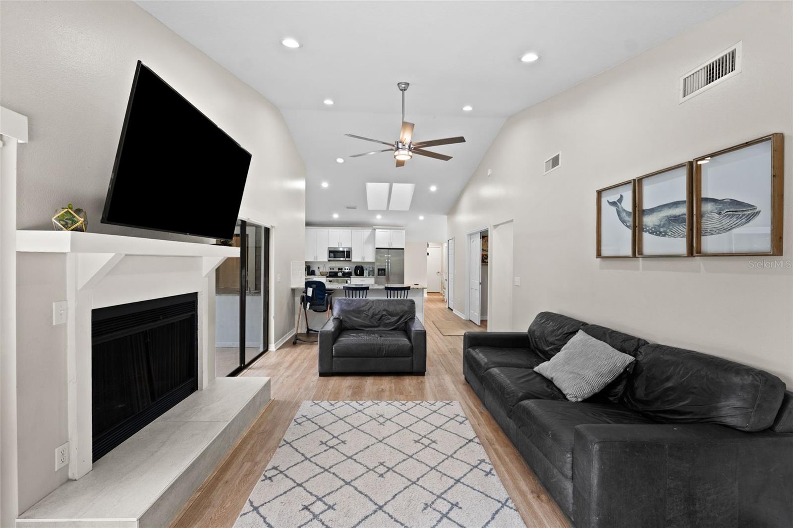 Modern Fireplace in living room