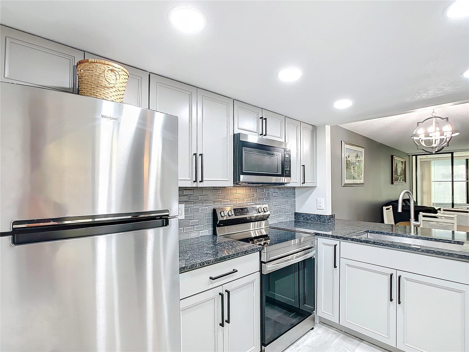 View of Kitchen into Livingroom