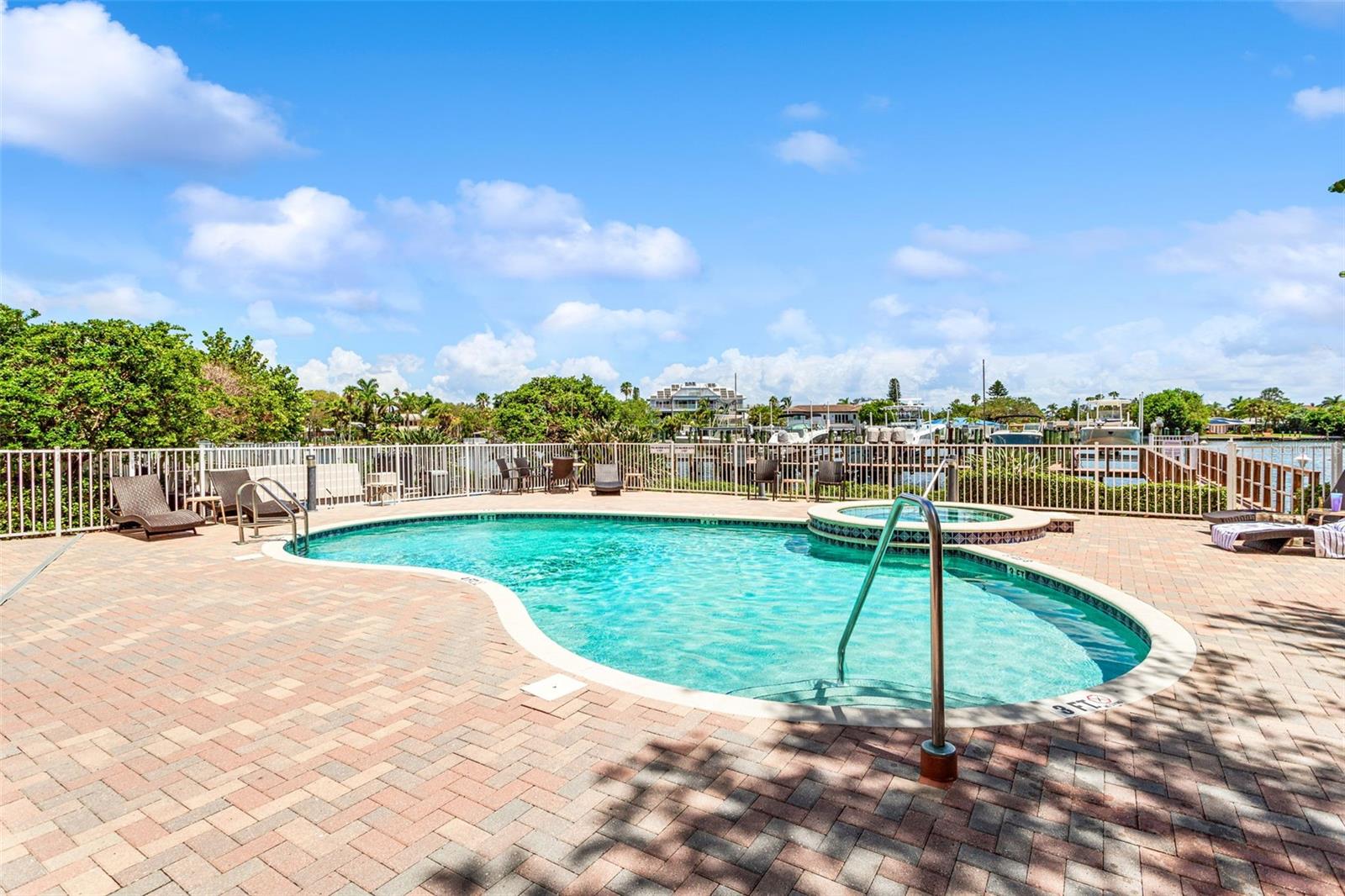 Relaxing pool w/intercoastal views