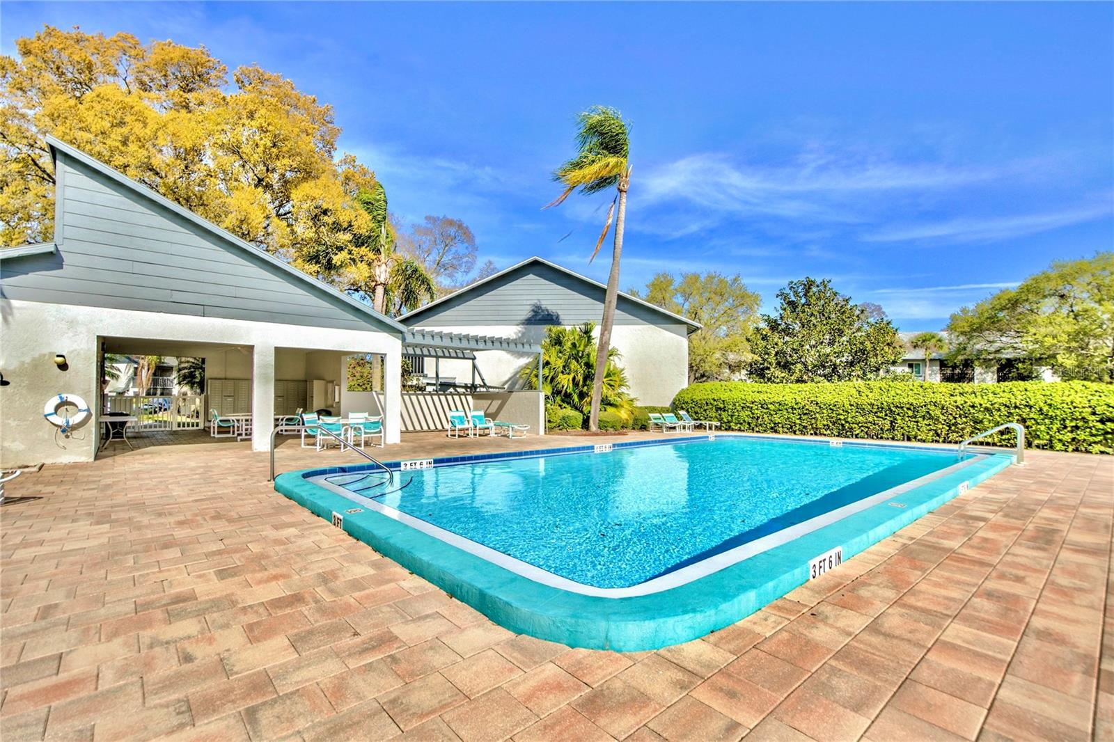 1 of 2 waterfront pools.