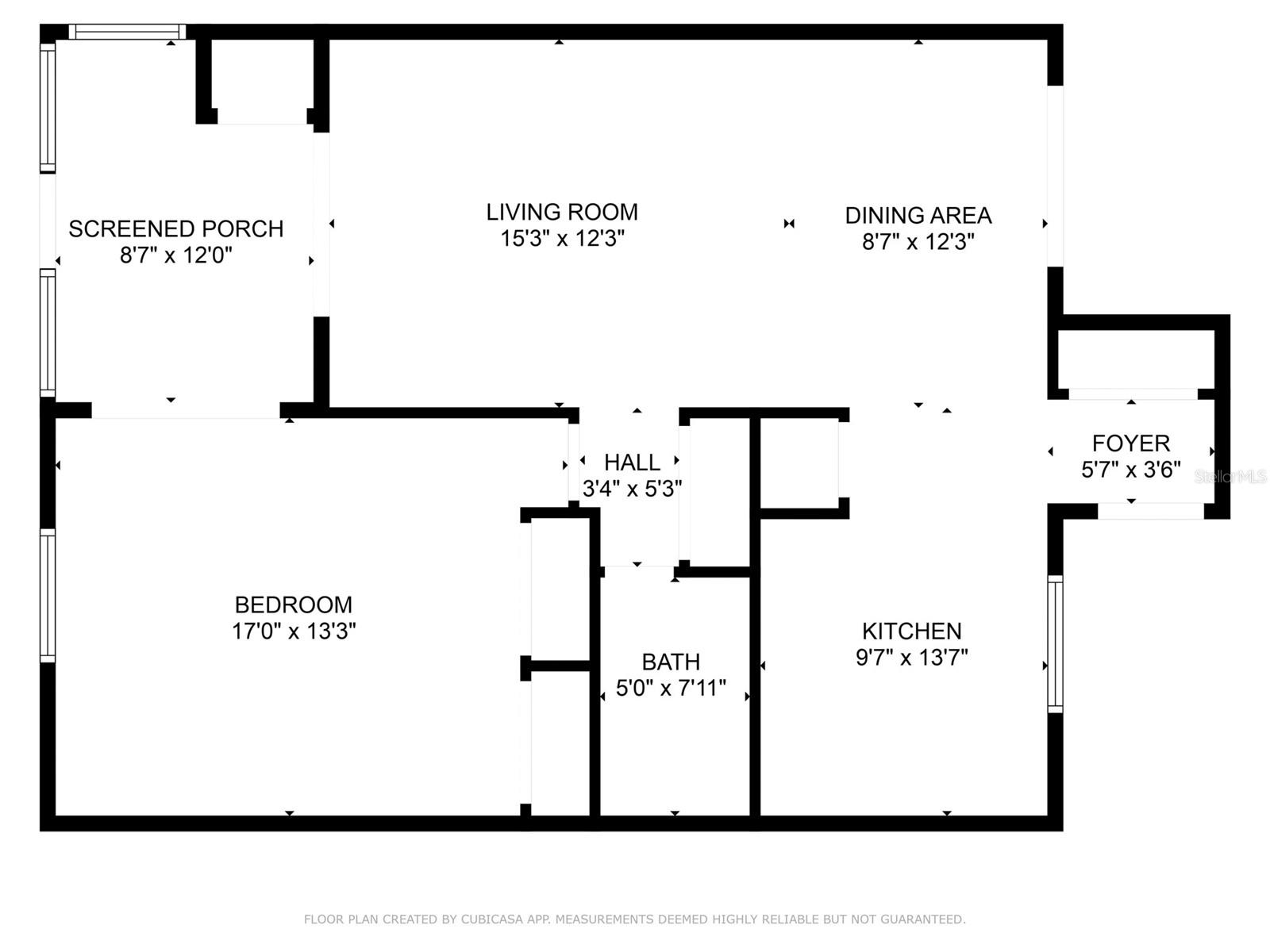 Floor Plan #185 Shadow Lakes Condo