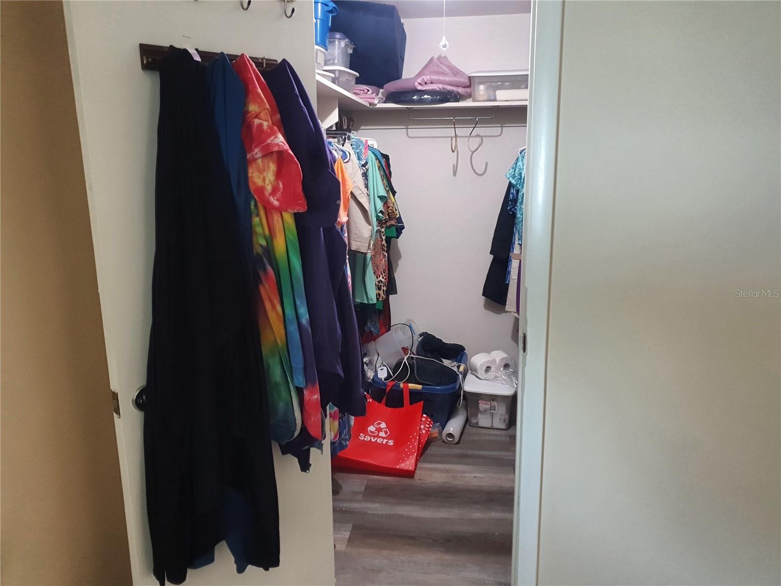 Primary bedroom has its own large walk-in closet