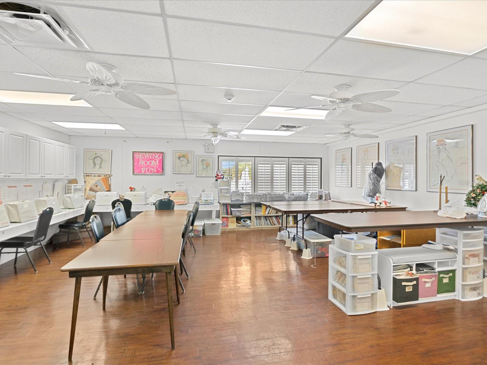 Timber Oaks Community Center Sewing Room