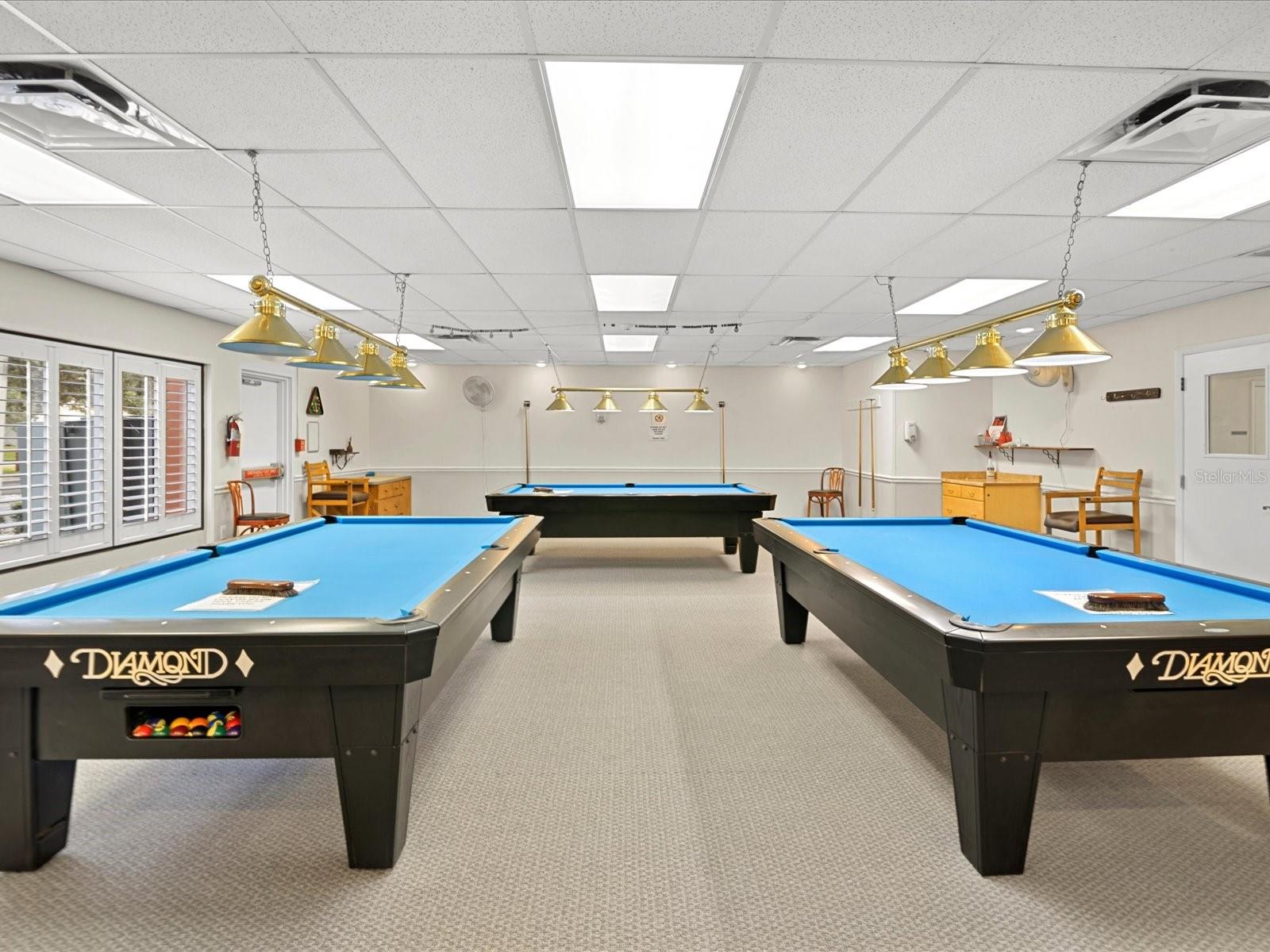 Timber Oaks Community Center Pool Tables