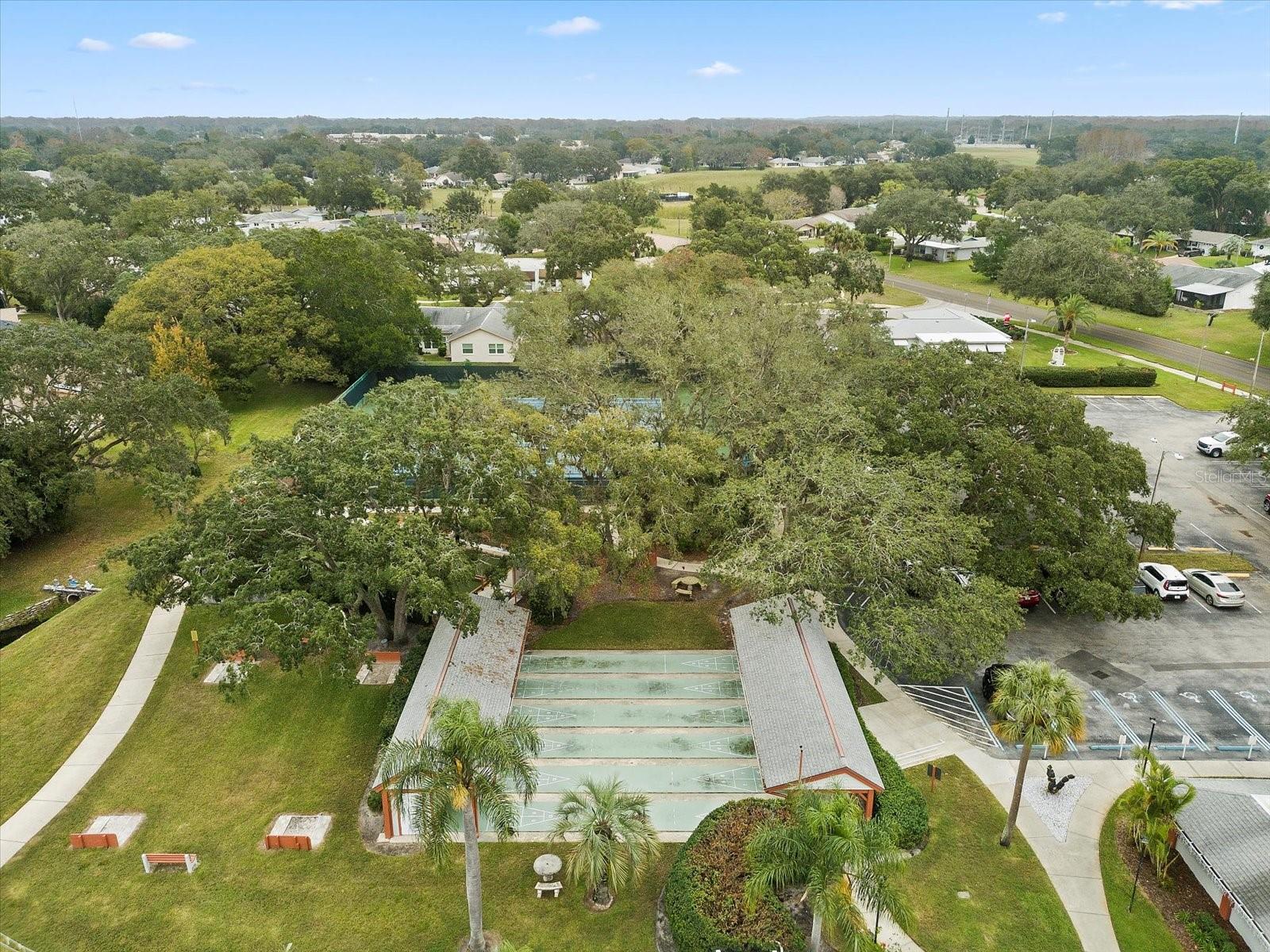 Timber Oaks Community Center Courts Arial