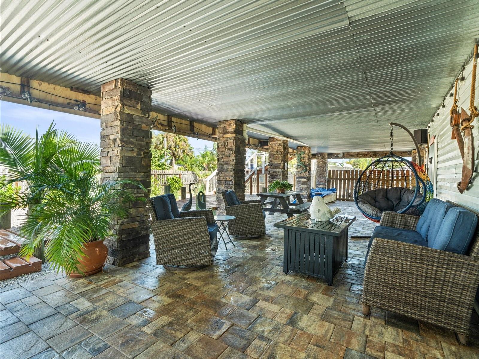 Beautiful Covered Patio Area