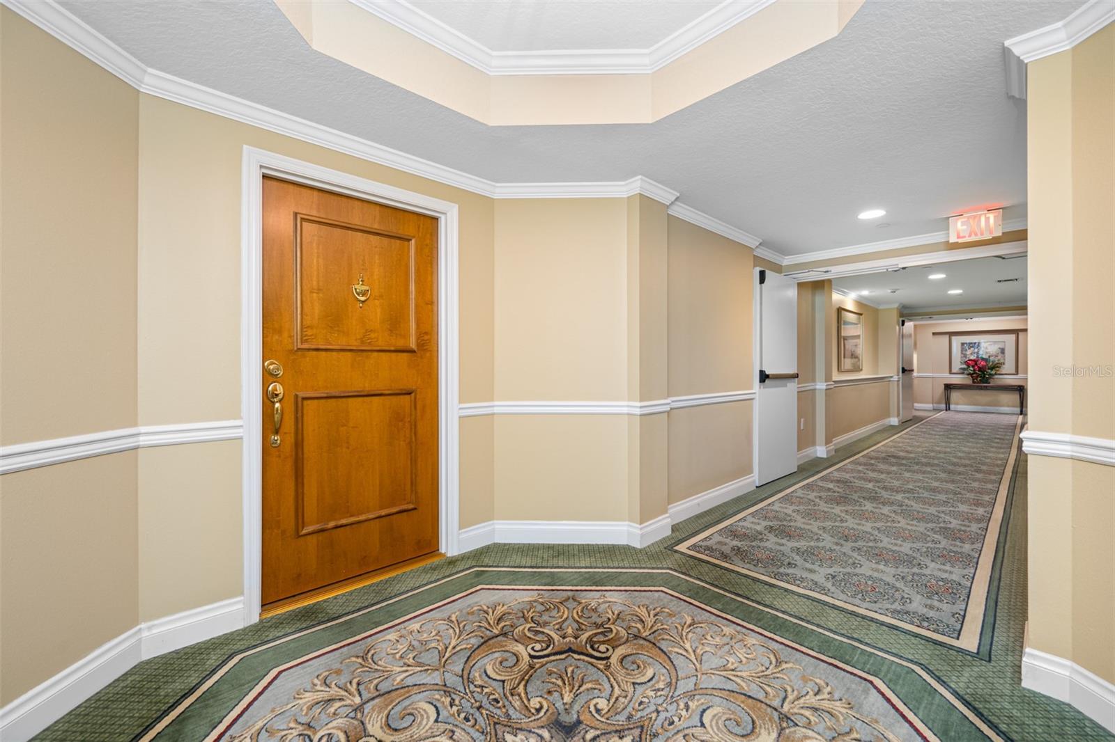 Interior hallway to your front door