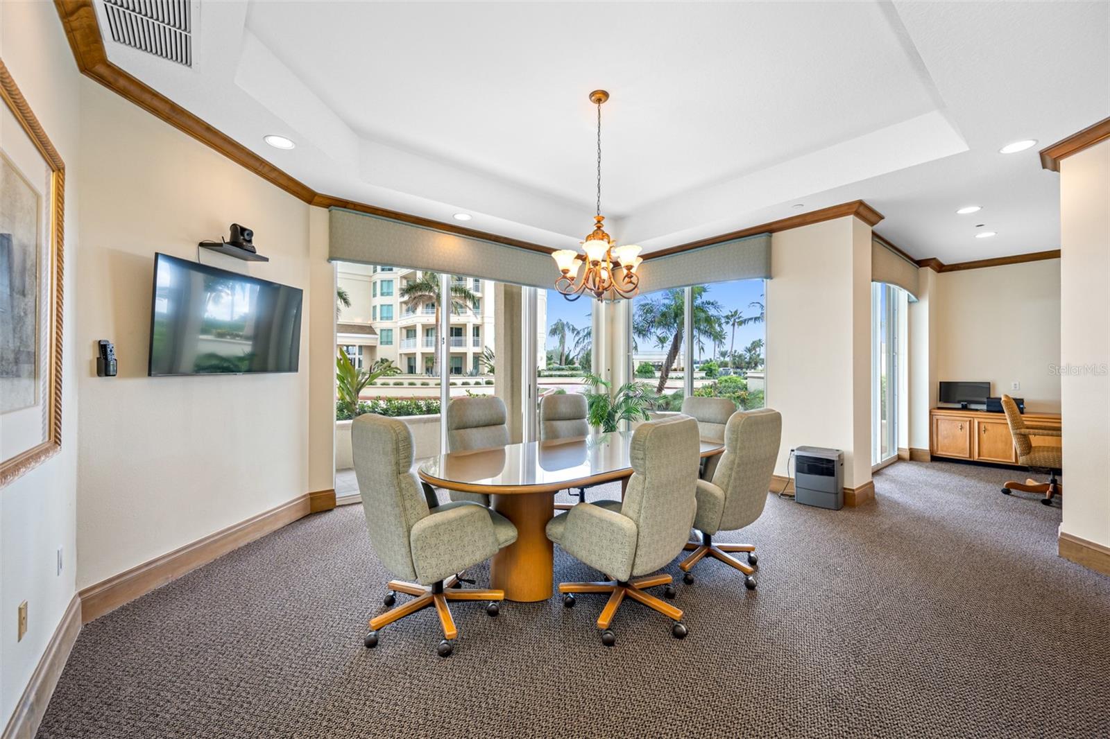 Resident conference room and office center