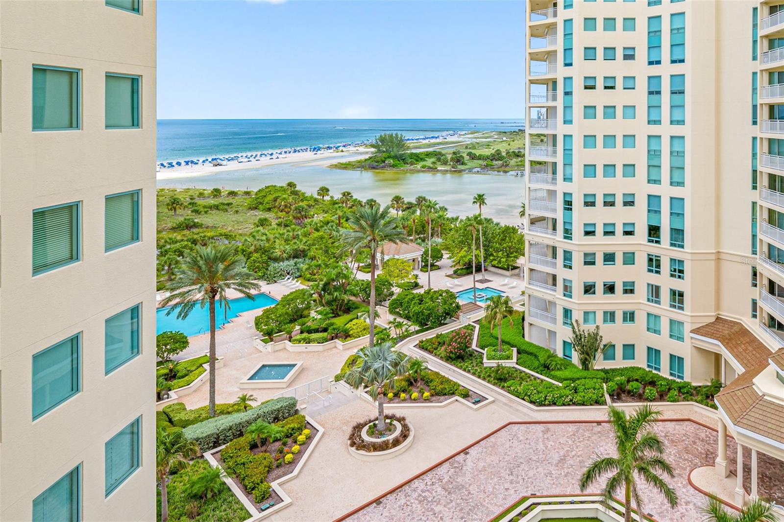 View of beach & pool from your balcony