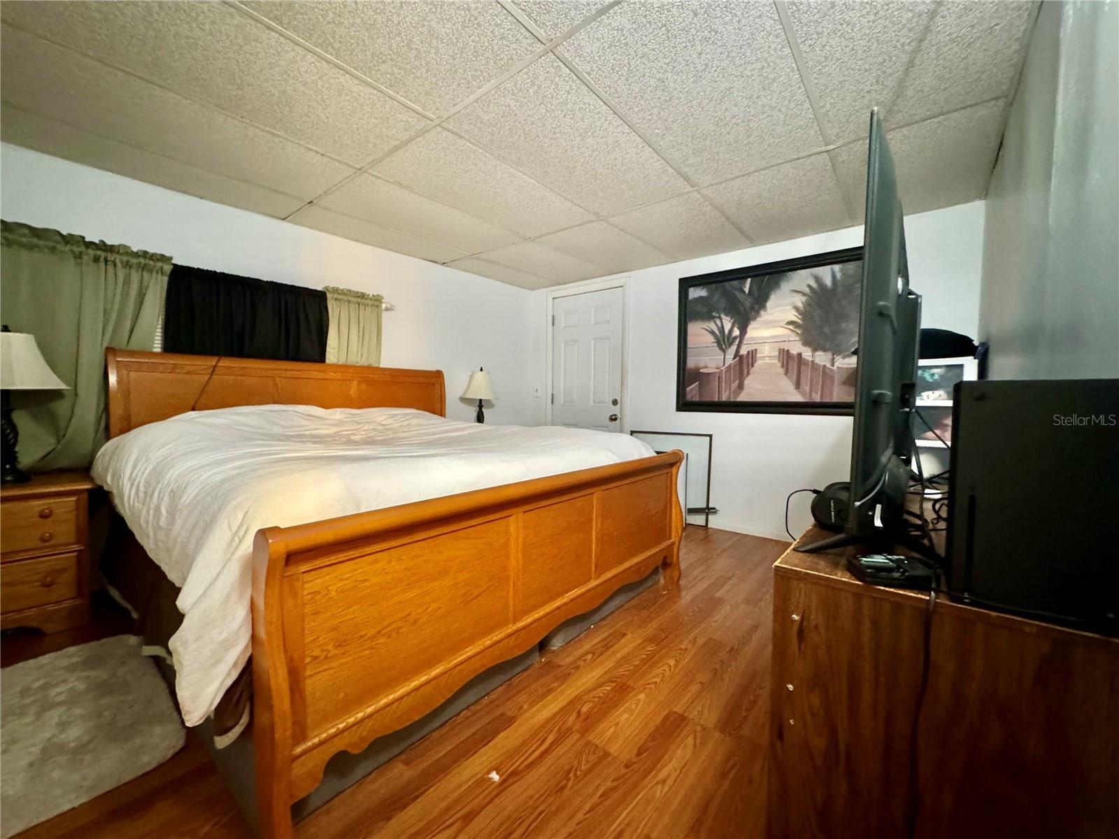 Primary bedroom with private entry door