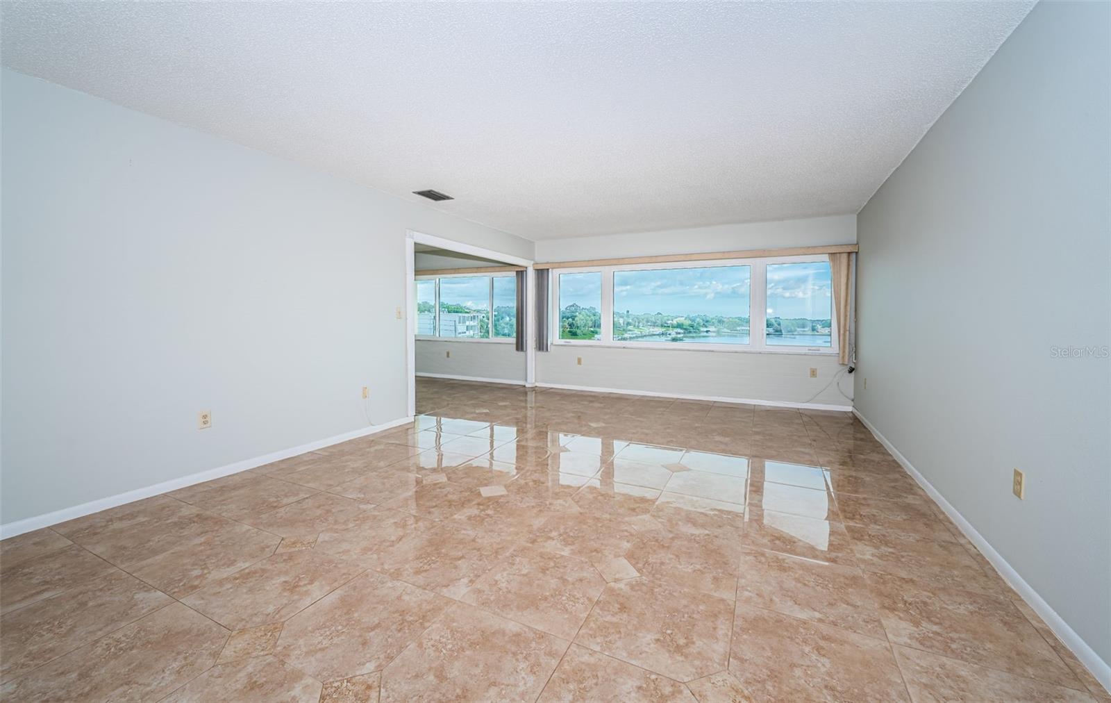 Living Room with high Impact windows