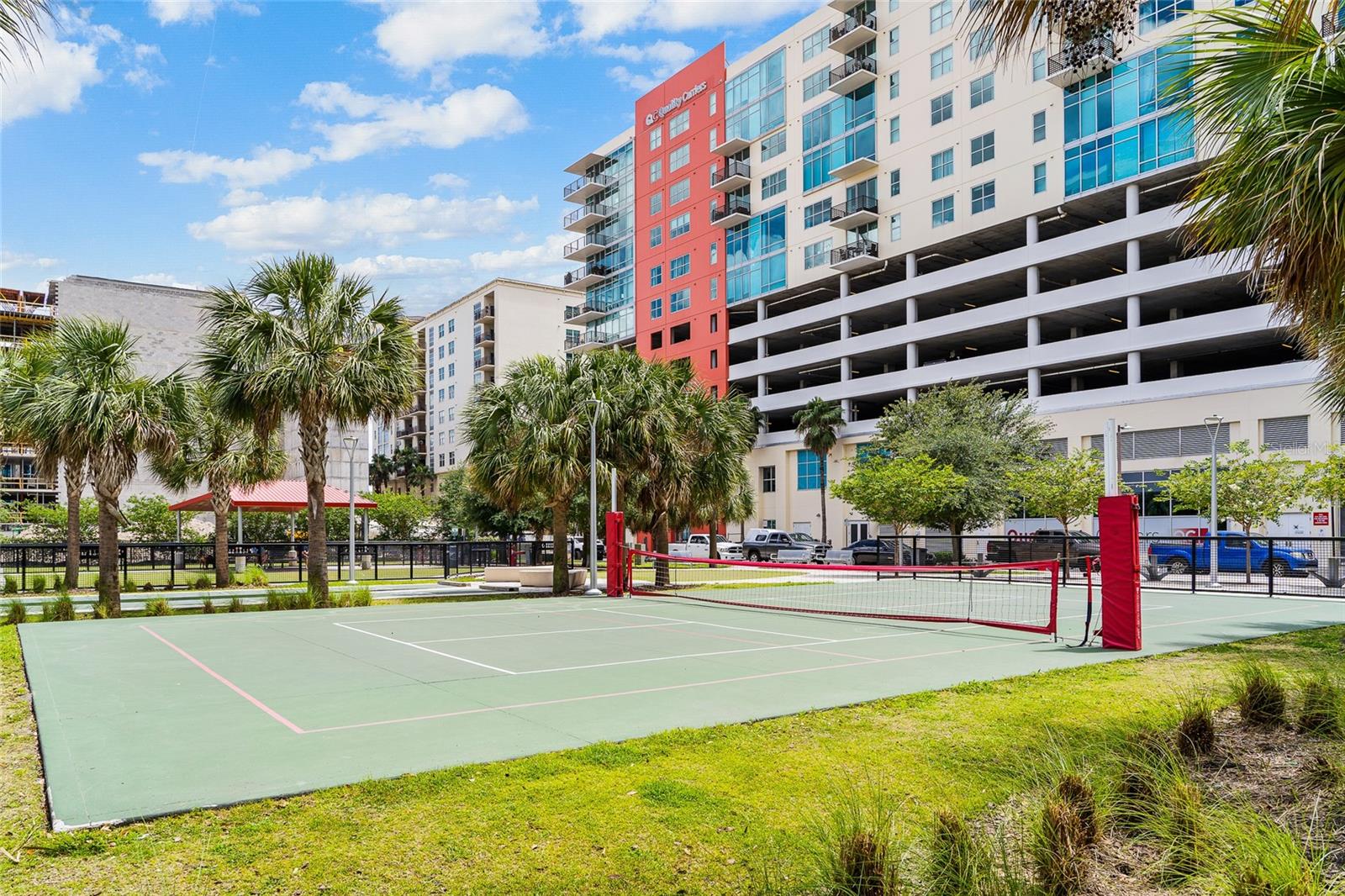 Pickle Ball Courts across the street