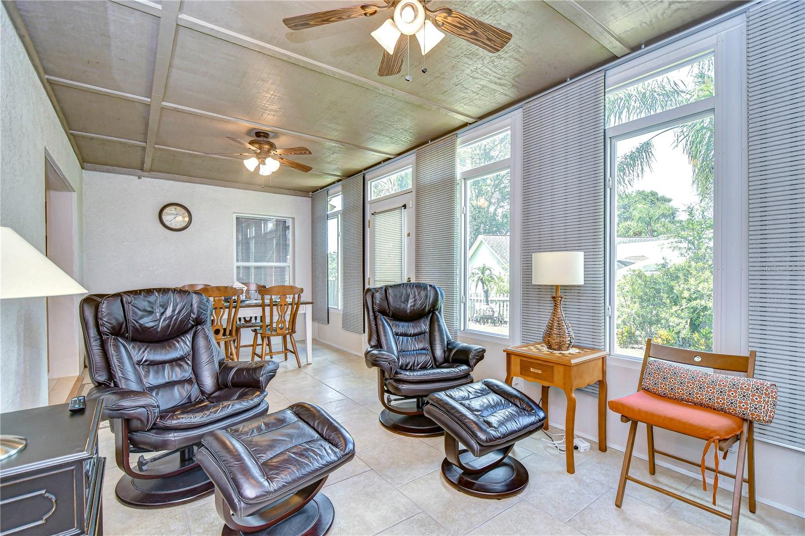 Oversized Florida room is a wonderful addition to the home!