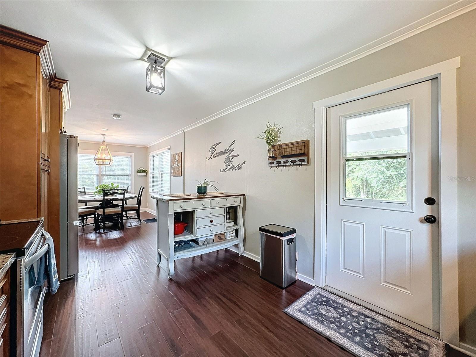 Dining room from back of Kitchen