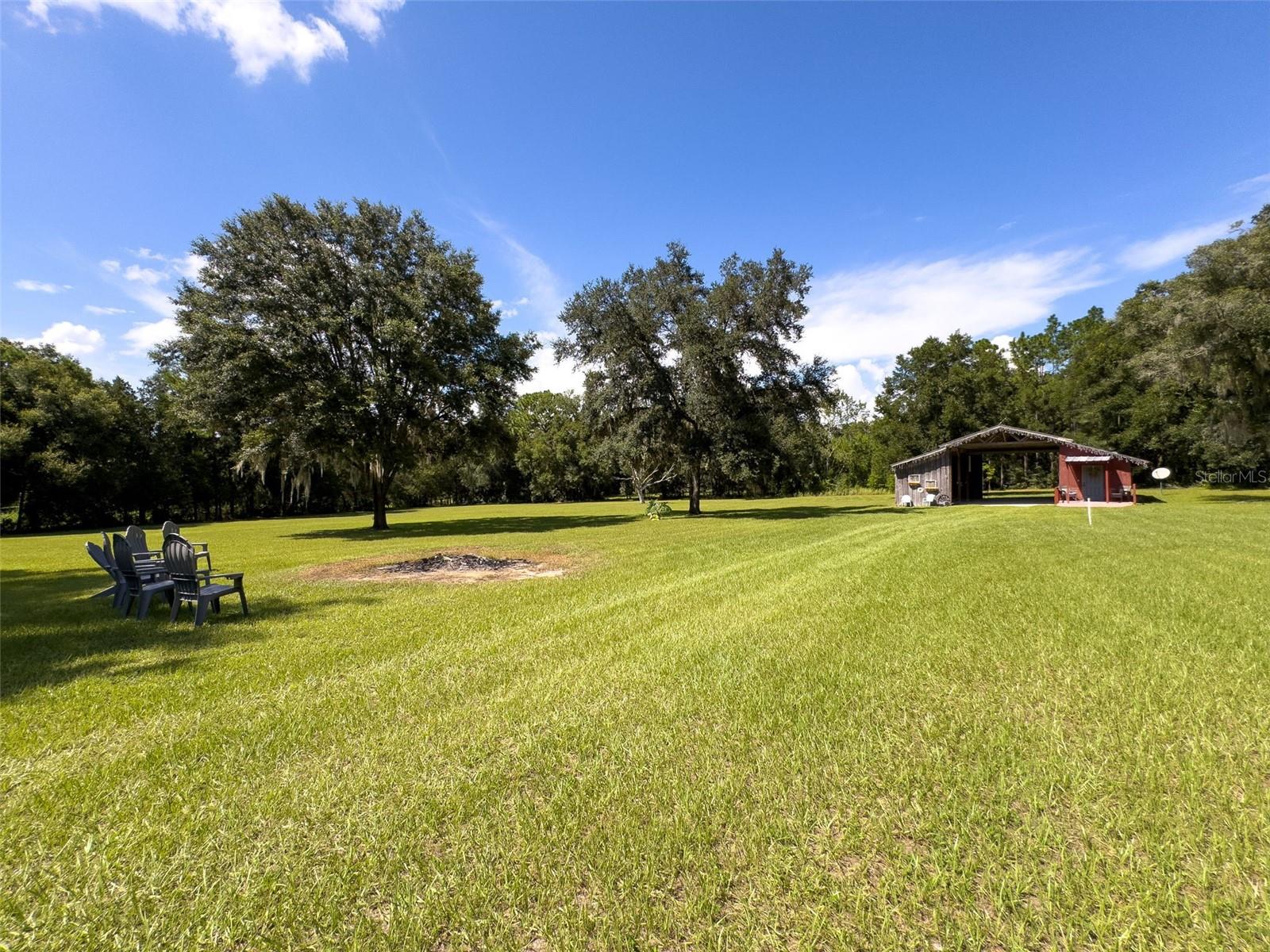 Barn from Pool