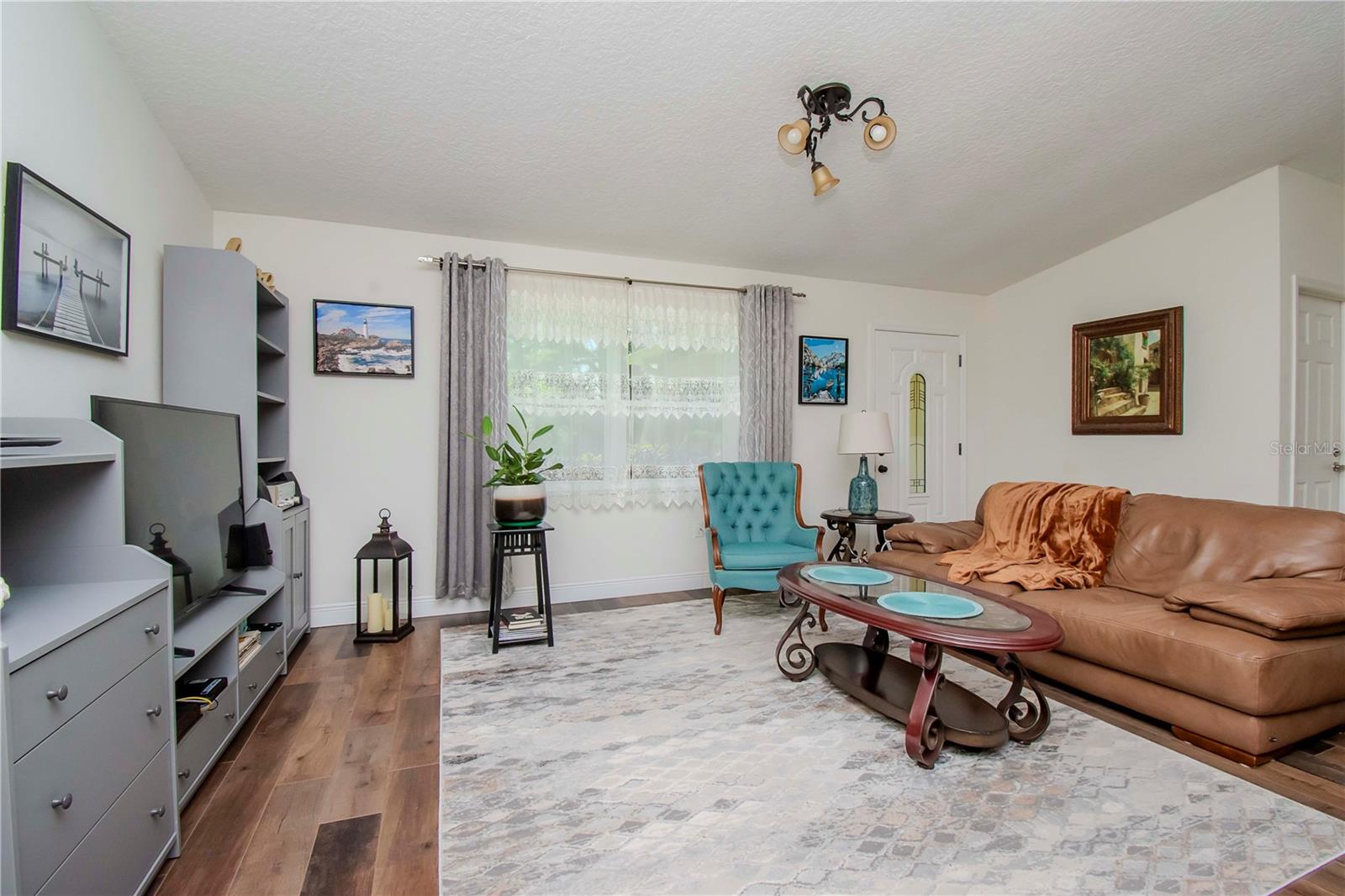 Living room facing front door