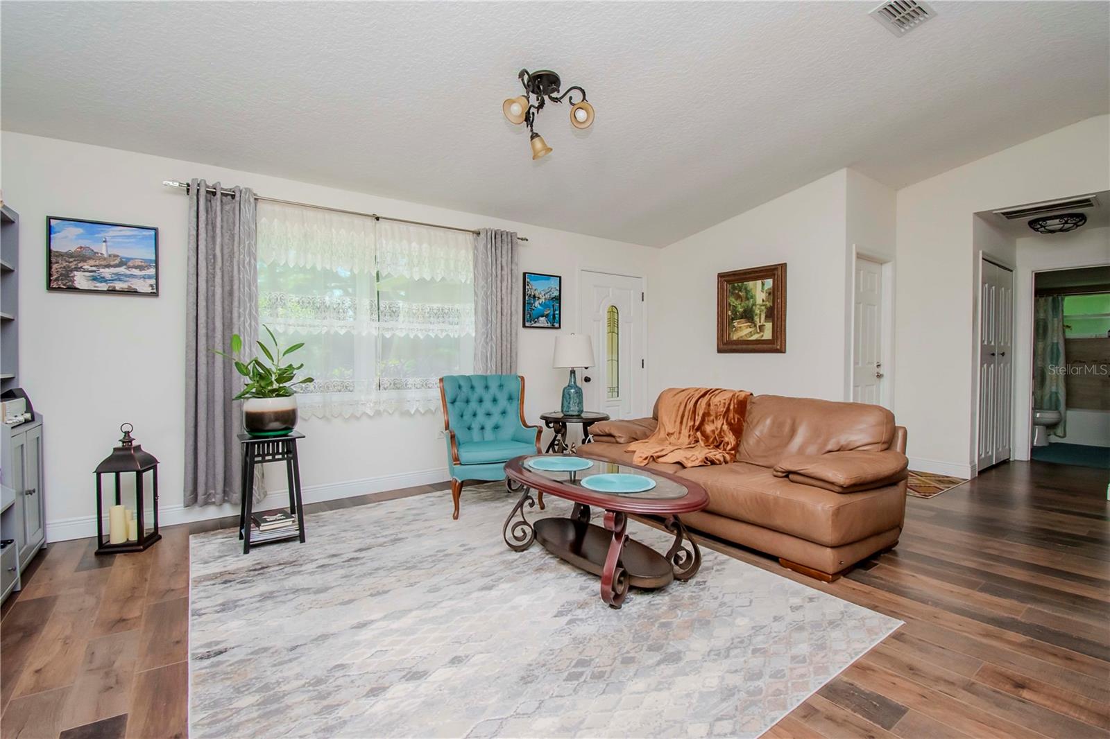 Living room facing front door