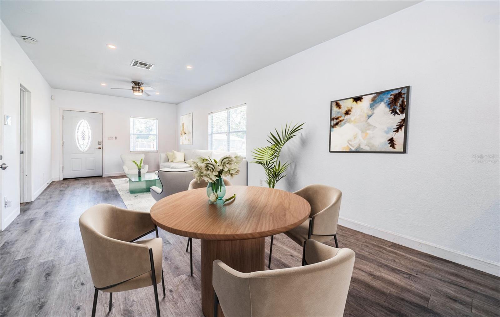 Dining Room/Living Room-Virtually Staged