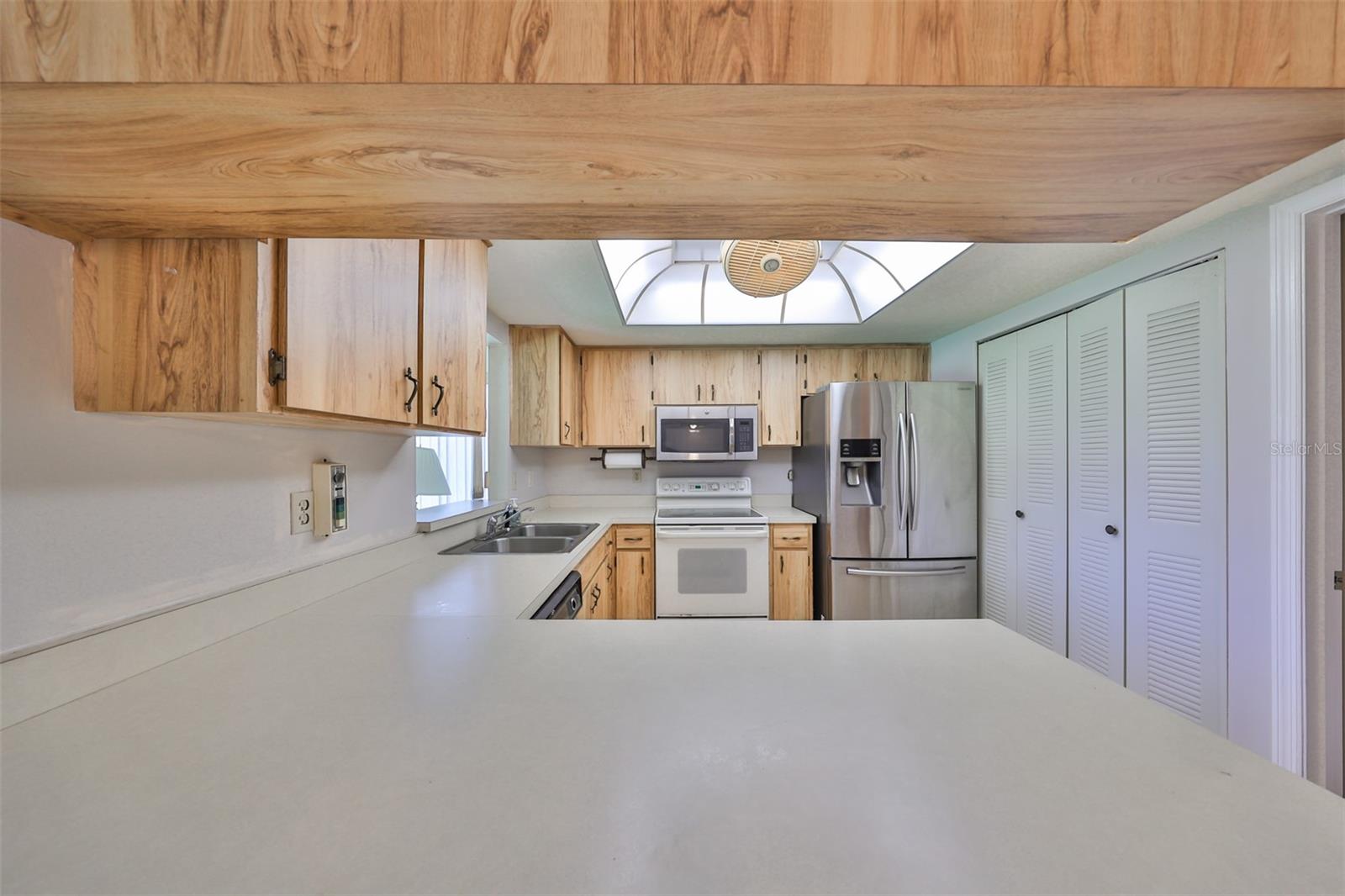 Looking into the Kitchen from the Counter top