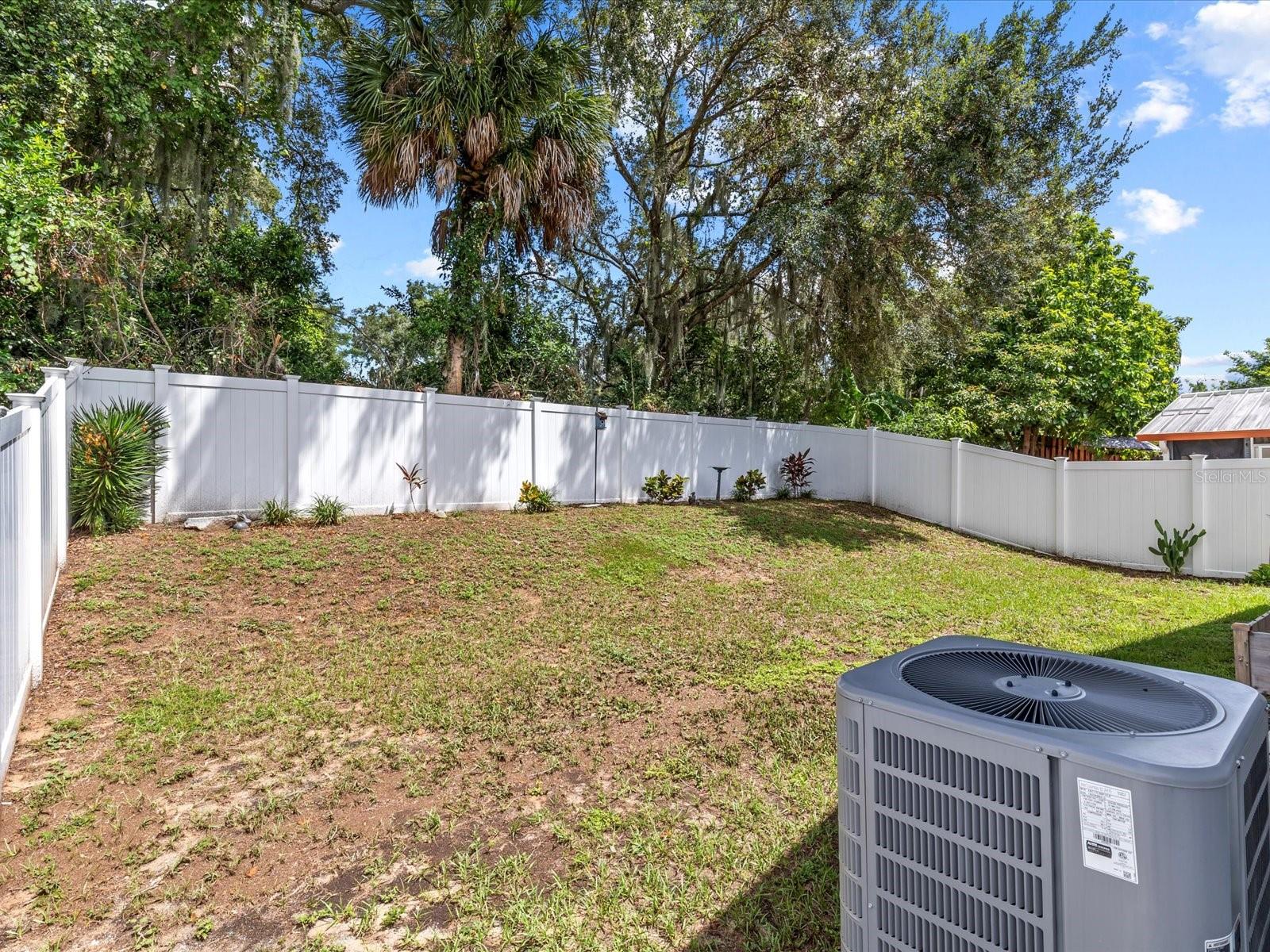 Fenced in Backyard