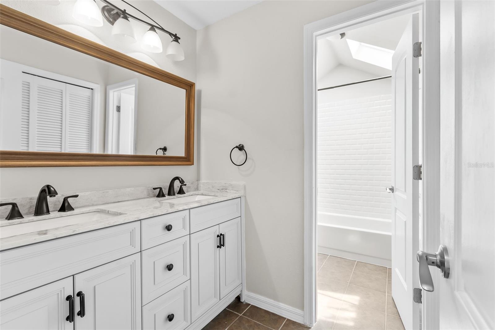 Upstairs Bath - Double Sink