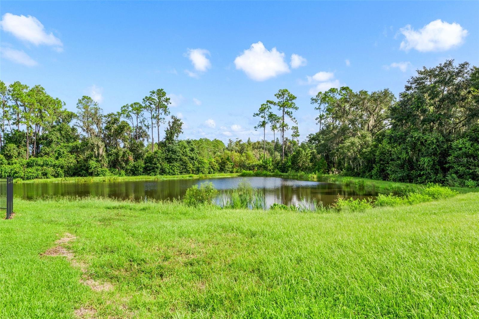 Two ponds grace the backyard of this home with conservation behind it.