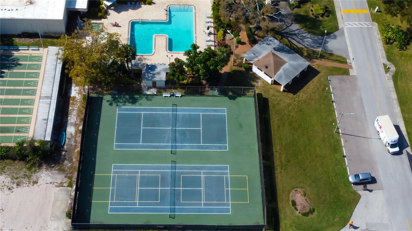 Amenities-Pool, Tennis, Shuffleboard