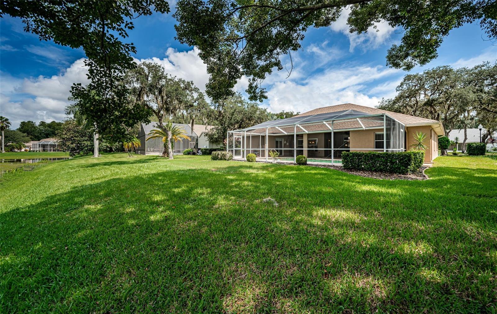 Backyard view .22 acre lot