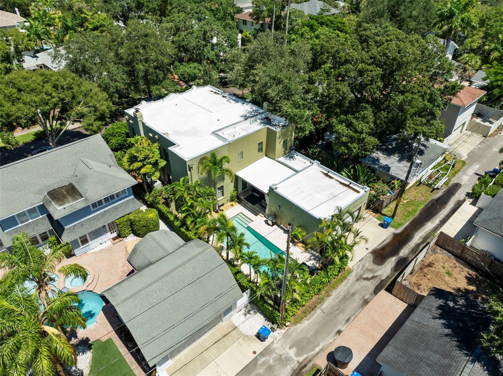 Aerial view of home