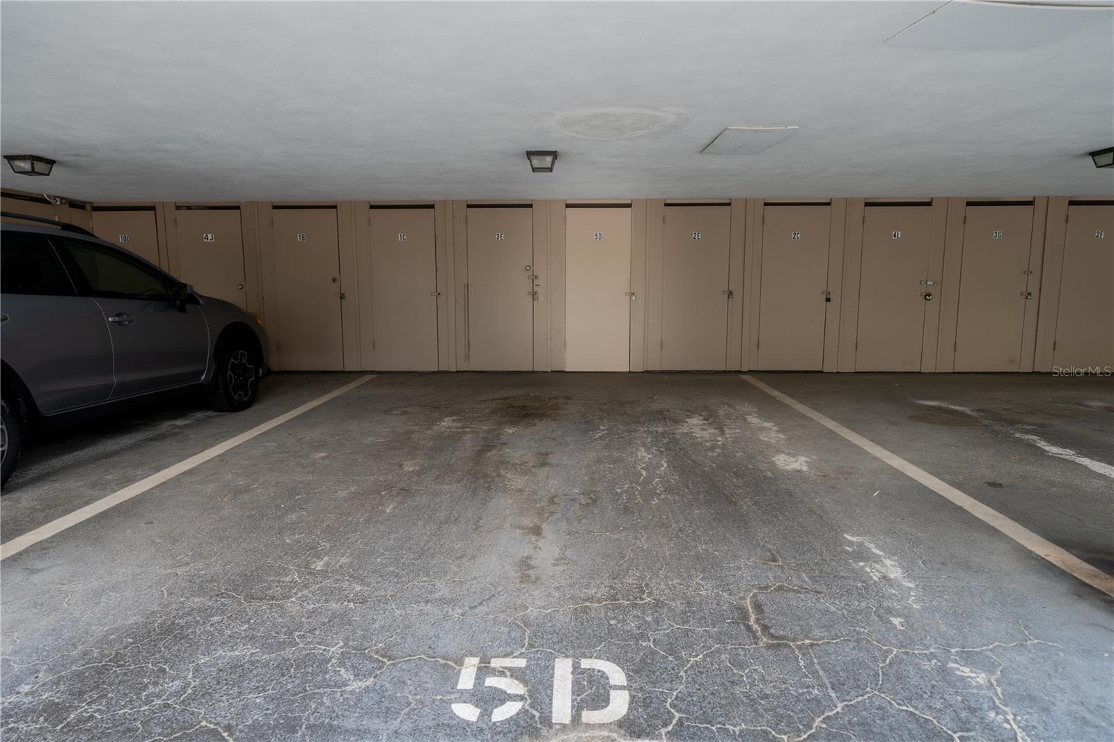 Assigned parking & storage room