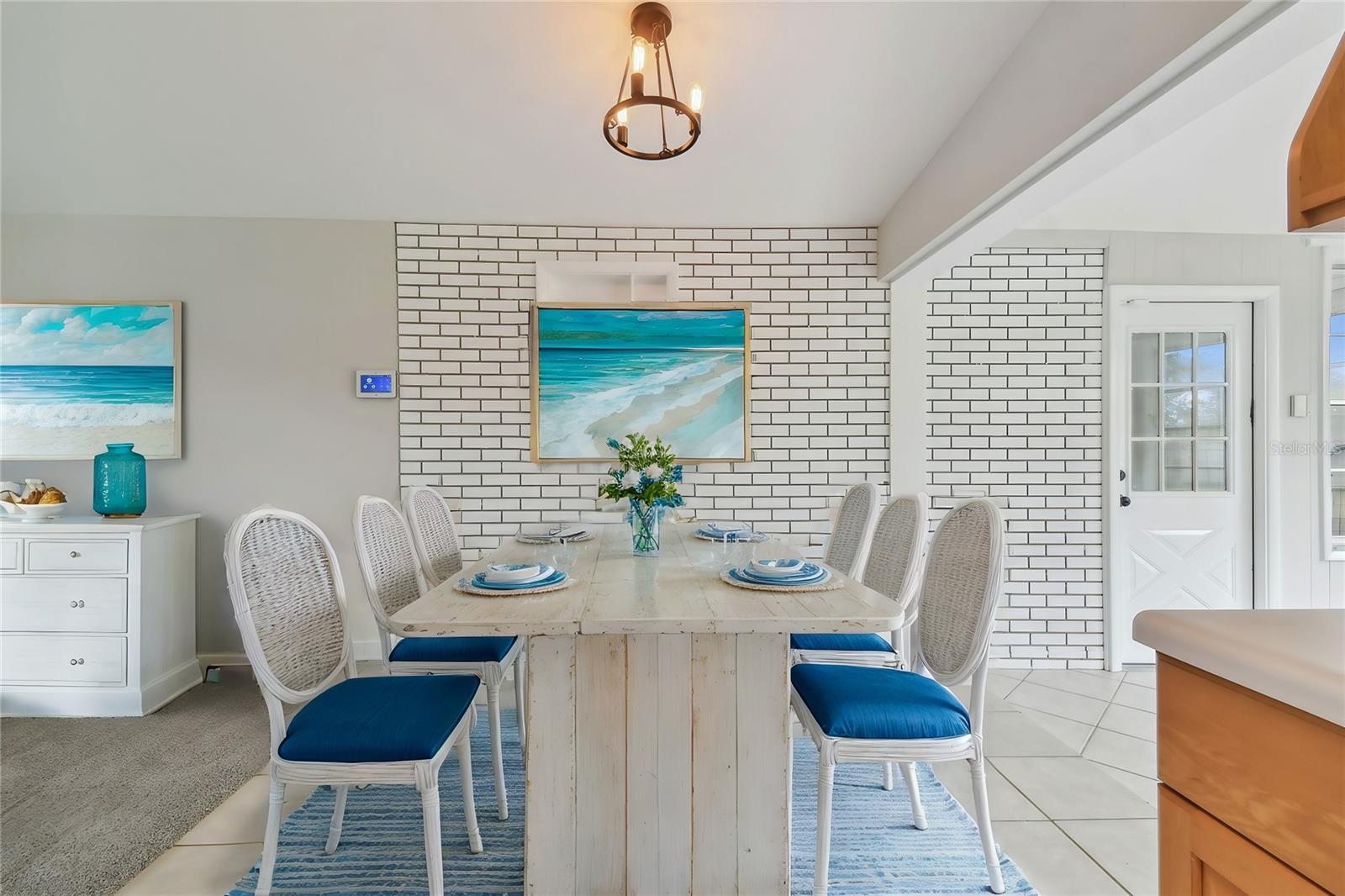 Dining area next to kitchen