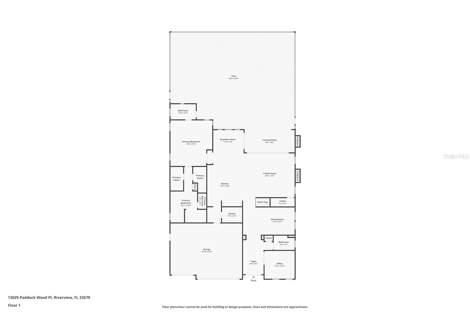 First Floor - estimated measurements