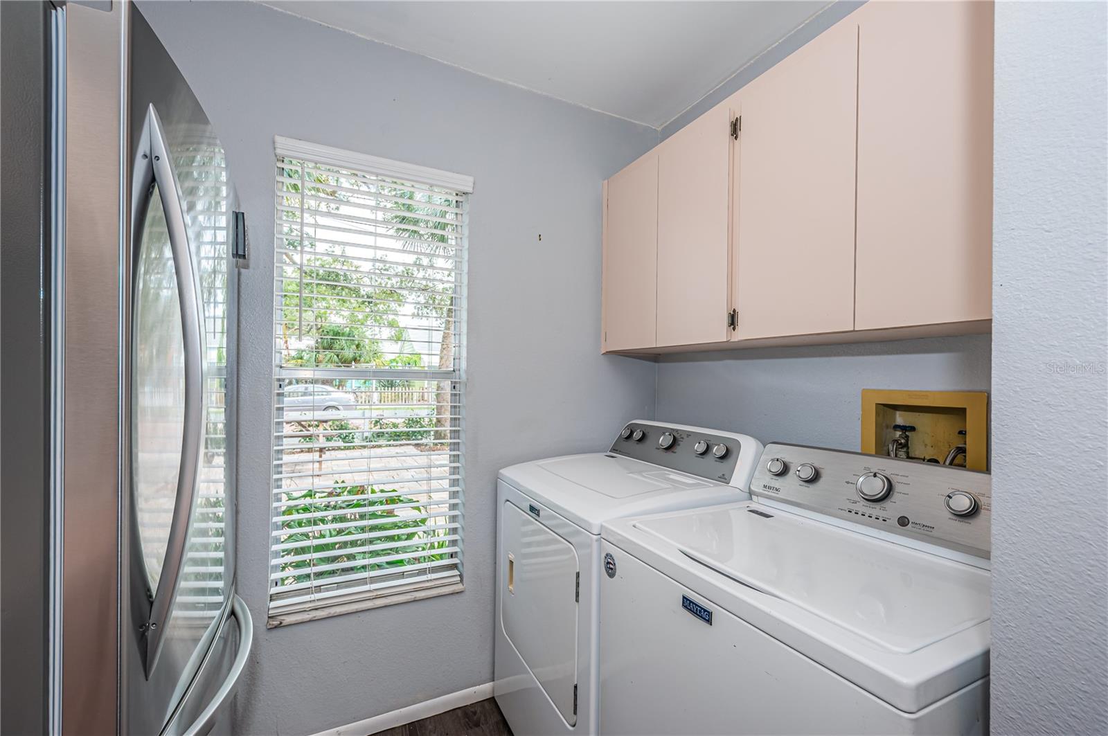 Laundry area in kitchen