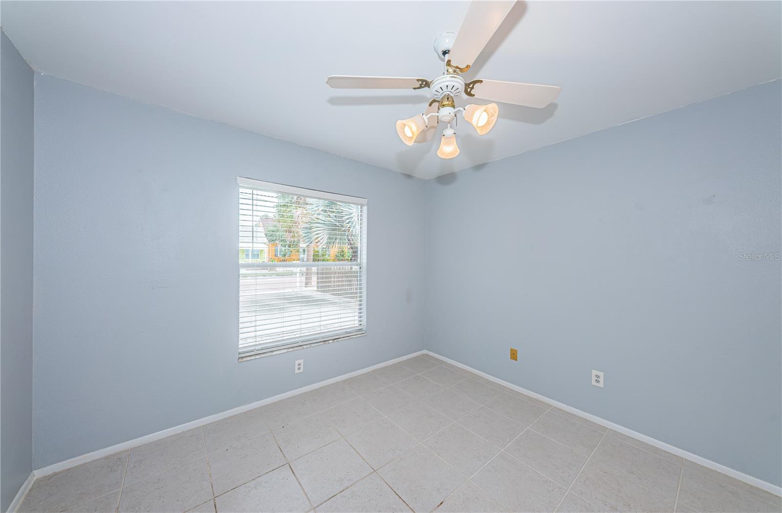 View of the second bedroom from the entry door