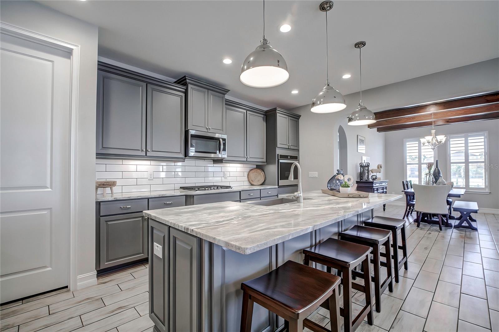 Kitchen with island