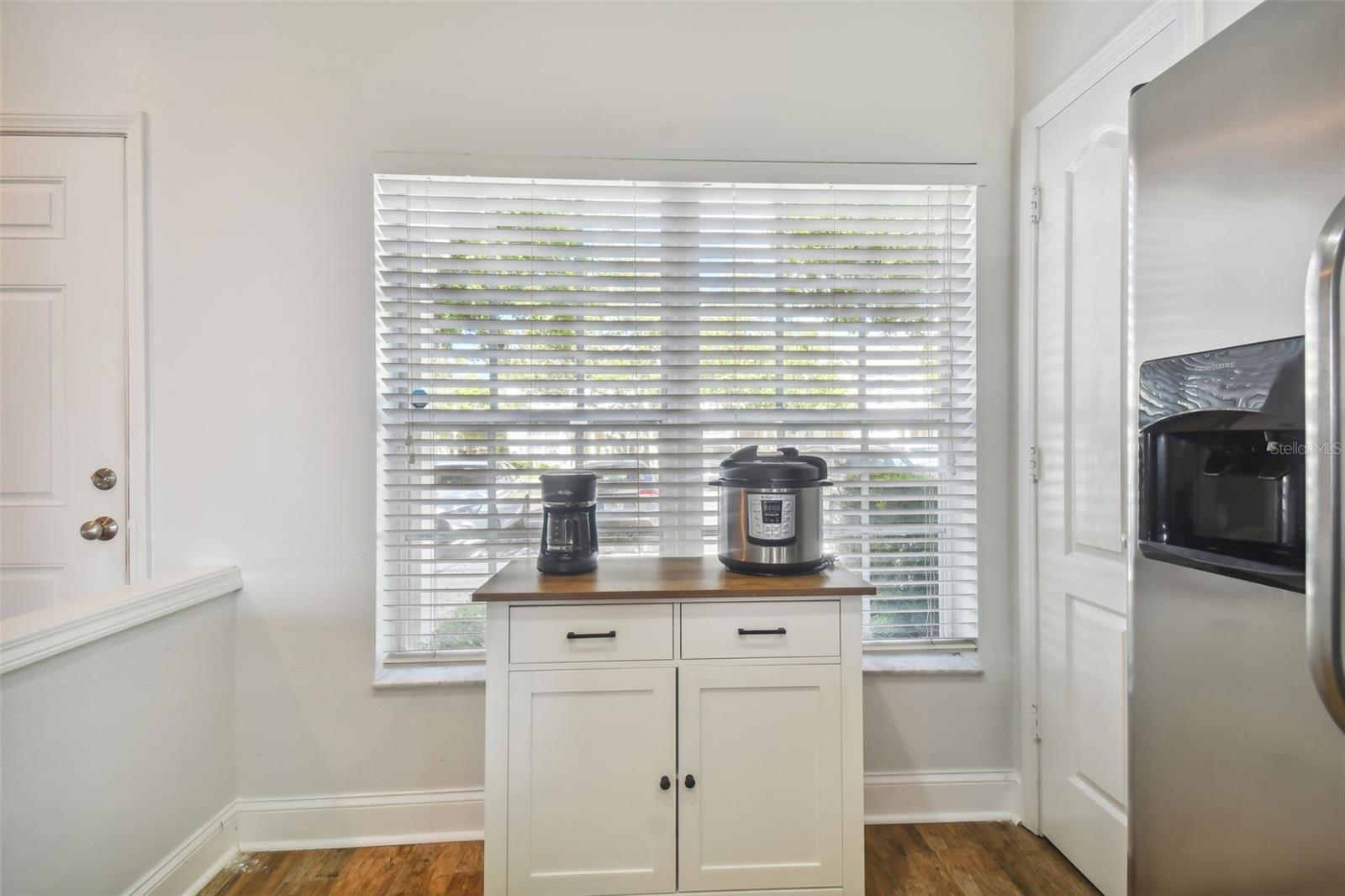 Kitchen window & pantry