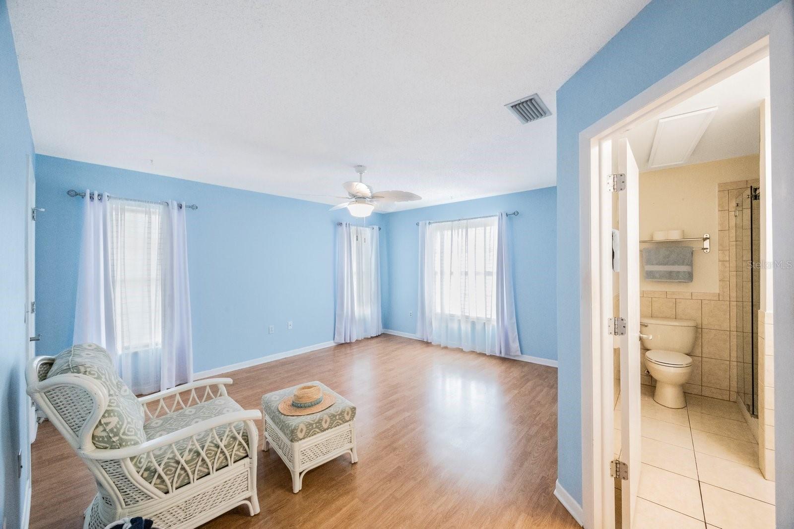 Primary bedroom with ensuite bathroom