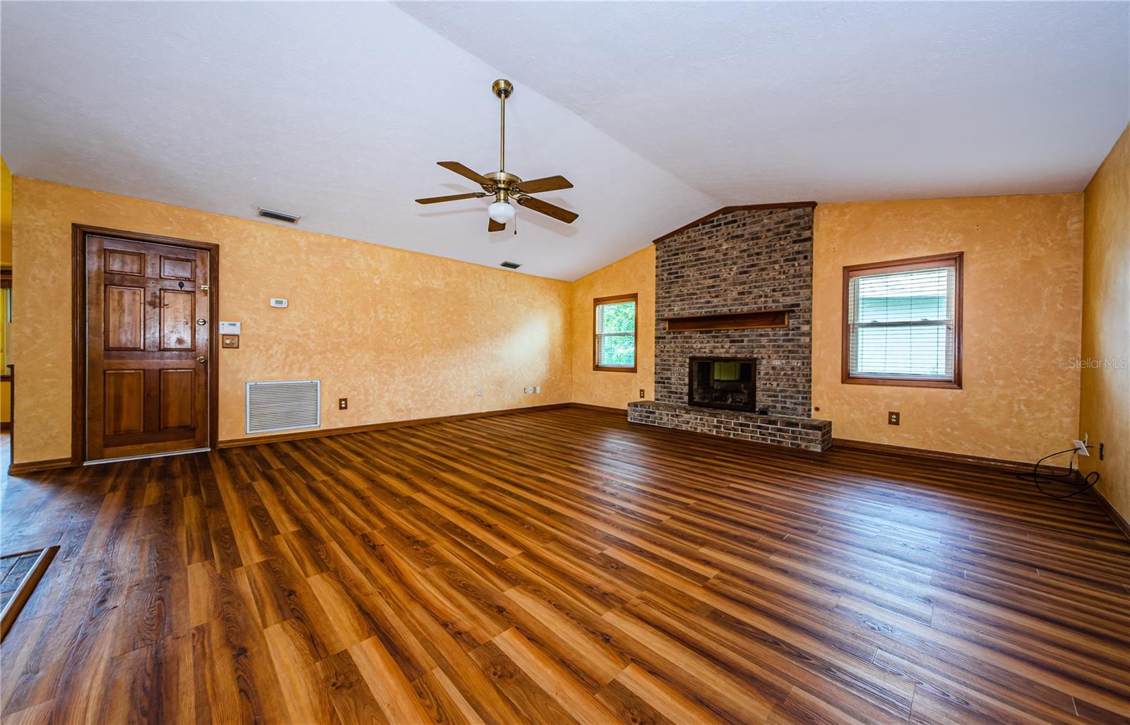 Great Room with garage door