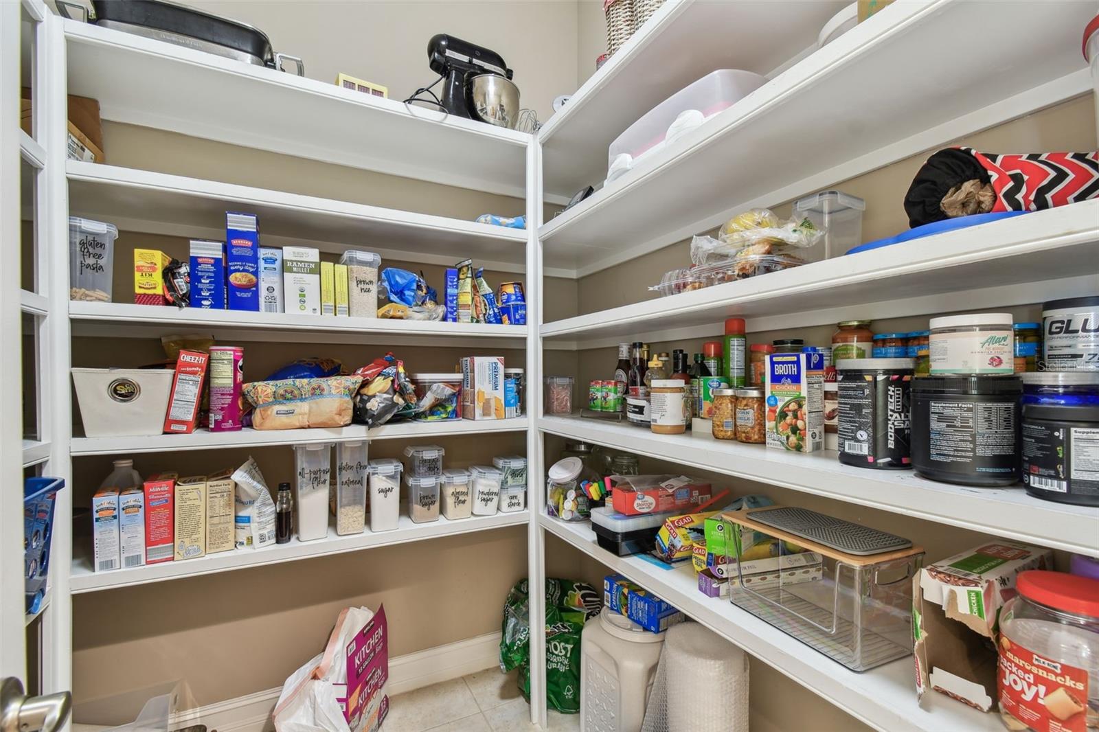 Huge walk-in pantry