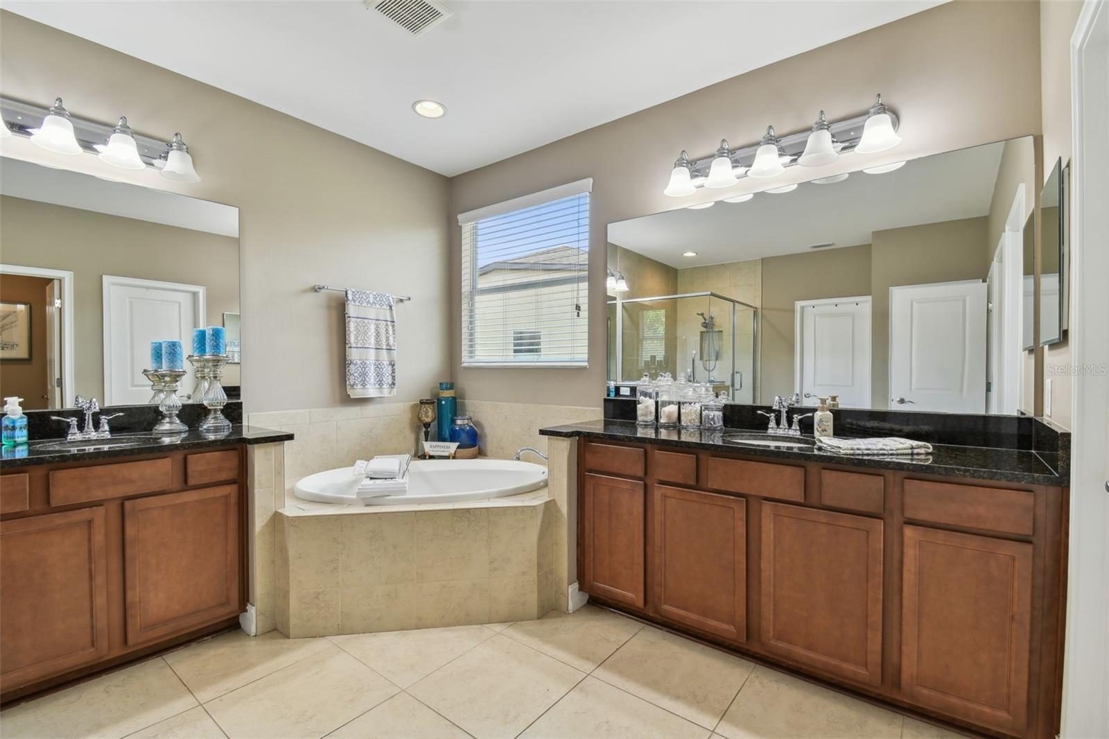 Large and luxurious primary bathroom